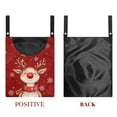 thumbnail image 7 of SEANATIVE Christmas Reindeer Clothespin Bag Clothes Pin Hanging Bag with Hanging Hook Laundry Clothes Pin Holder 2 PCS Clothespin Bag Clothespin Storage, 12 x 14.5 Inch, 7 of 7
