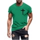 thumbnail image 1 of Tops de Cuello Redondo para las Mujeres Impreso Manga Corta Suéter Casual Blusa Verano Suave, 1 of 5