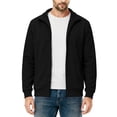 thumbnail image 6 of TRUNZI Men's Zip Up Jackets Long Sleeves Stand Collar Casual Daily Outdoor Lightweight Jackets with Pockets,Black,Size XL, 6 of 9