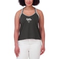 thumbnail image 4 of Women's WEAR by Erin Andrews Black Las Vegas Raiders Cross Strap Tri-Blend Tank Top, 4 of 4