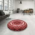thumbnail image 4 of Ahgly Company Machine Washable Indoor Rectangle Transitional Crimson Red Area Rugs, 8' x 12', 4 of 7