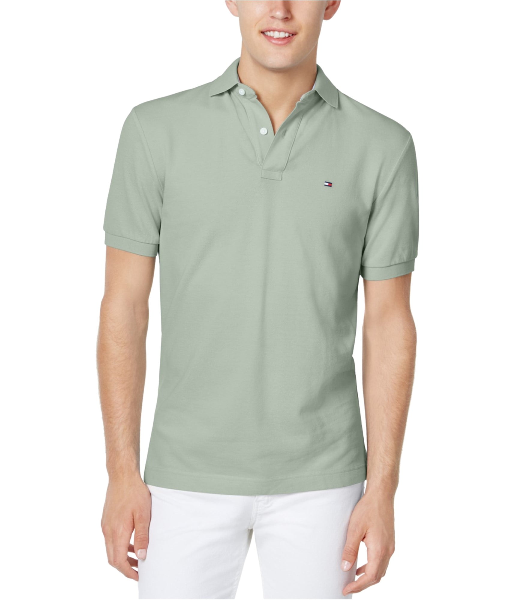 Tommy Hilfiger Mens Custom Rugby Polo Shirt