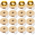 thumbnail image 1 of Honoson 16 Pcs LED Light Base Wooden LED Display Art Stand Wood Display Lighted Base for 3D Crystal Glass Resin Warm Light USB Only, 1 of 7
