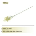 thumbnail image 3 of Flores artificiales de Gypsophila Amarillas Unique Bargains 3 ramas 15 Unidades Tacto Real para decoración de bodas, 3 of 6