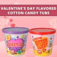 thumbnail image 2 of Valentine's Day Flavored Cotton Candy Tubs 2.25 Ounces Fluffy Fun Treats for Home Kitchen Holiday Romantic Date Stocking Stuffers Birthday Parties Gift Bags Snacks Party Favors Supplies Set of 2, 2 of 7