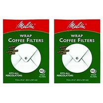 Melitta 627402 Wrap Coffee Filter Paper White, 40 Count, 2 Pack