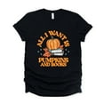 thumbnail image 4 of All I Want Is Pumpkins And Books - Women's Short Sleeve Graphic T-Shirt, 4 of 15