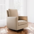 thumbnail image 3 of Storkcraft Calabasas Infant Nursery Upholstered Swivel Glider, Latte, 3 of 11