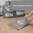 thumbnail image 4 of Bearachild Bolsa de almacenamiento con cordón de tela no tejida clasificada con bolsillo para zapatos, bolsa de mano, organizador impermeable, Type3 NO3, 4 of 6