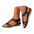 thumbnail image 3 of MKLEKYY Sandalias Antideslizantes para Mujer, Cómodas, para Uso Diario, Transpirables, Planas, de Verano, para Playa, Informales, Con Punta Abierta, 3 of 5