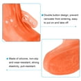 thumbnail image 5 of 25x20cm Silicone Reusable Foldable Overshoes Rain Galoshes Waterproof Shoe Cover, Orange, 5 of 6