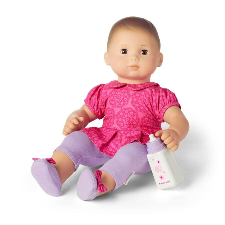 American Girl Bitty Baby Gift Set Doll Playsets with Clothing and Diaper Brown