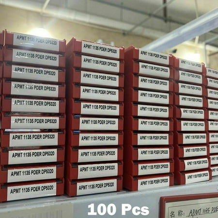 

Goodhd 100pc APMT1135PDER DP5320 milling cutter insert carbide insert for steel BAP300R