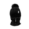 thumbnail image 2 of Women Winter Hat Neck Scarf Headwear Knitted Cold Weather Neckerchief Riding Cap Black, 2 of 8