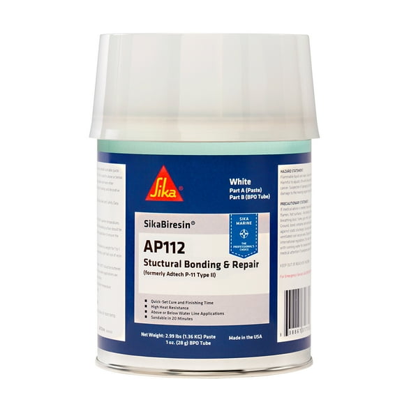 Sika SikaBiresin AP112   BPO Cream Hardener - White - Quart [611395]