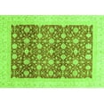 thumbnail image 1 of Ahgly Company Indoor Rectangle Oriental Green Modern Area Rugs, 4' x 6', 1 of 4