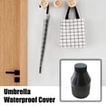 thumbnail image 2 of Waterproof Umbrella Cover, 24-Rib/16-Strand Double/Single, Black Plastic, 14MM Diameter, Lightweight & Reusable, Rainy Day Essential, 2 of 8