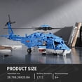 thumbnail image 5 of GOQI Military Helicopter Building Set – Large Army Plane Model, Rotating Rotor Blades, Compatible with Lego for Boys & Adults (1711 PCS), 5 of 8