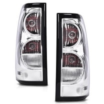 PIT66 Tail Lights Fit for 2003 2004 2005 2006 Chevy Silverado Pickup Driver and Passenger Side Clear Lens