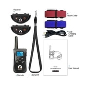 No Shock Dog Training Collar For 2 Dogs,Rechargeable&Waterproof Dog Vibration Collar,No Shock Dog Collar with Remote, Up to 1600Ft Remote Range Dog Bark Collar