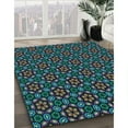 thumbnail image 2 of Ahgly Company Indoor Round Patterned Deep-Sea Green Area Rugs, 8' Round, 2 of 6