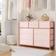 thumbnail image 5 of 45-pulgada rosa moderno cómoda mesa de tv: entertainment center con 10 cajones para dormitorio, sala de estar, closet, o entrada, 5 of 8