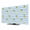 LightBLue, variant on Indoor Elastic TV Cover, Cute Lemon Floral Dust Proof TV Screen Slipcover Protection, Farmhouse Blue White Striped Stretch Waterproof Monitor Fitted 24" TV Covers for Inside