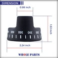 thumbnail image 5 of Whole Parts Oven Thermostat Knob Part # PB010099 - Replacement & Compatible With Some Viking Ovens, 5 of 9