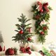 thumbnail image 2 of Christmas Wreath Artificial Pine Cone Red Berry Garland Hanging Front Door Wall Decor Wreath Mini Desktop XMAS Tree Ornament, 2 of 5