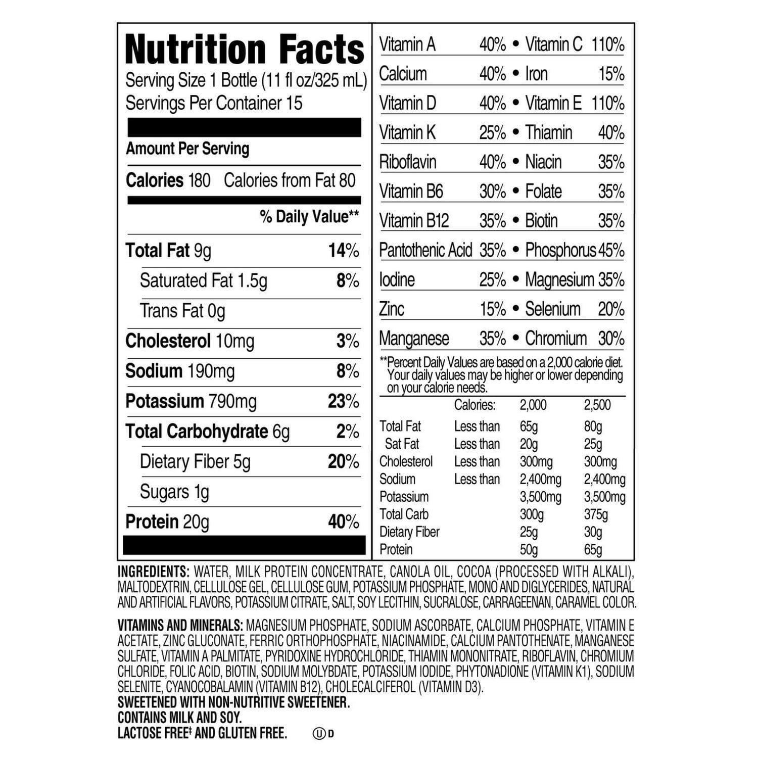 SlimFast Advanced Nutrition Meal Replacement Shake, Creamy Chocolate, 11 Fl Oz, 15 Ct