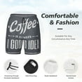 thumbnail image 6 of Picia Coffee Is Always A Good Idea pattern Mens Swim Trunks with Compression Liner Stretch Beach Shorts Quick Dry with Zipper Pockets No-Chafing Board Shorts-, 6 of 9