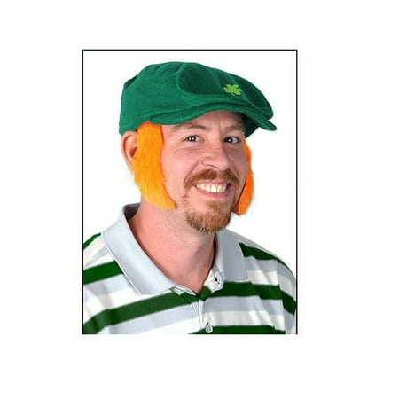 Beistle Pack of 12 St. Patrick's Orange Mutton Chop Sideburn Costume Accessories 4.5"