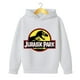 thumbnail image 3 of Ropa para niños Sudadera con capucha con estampado de dinosaurios de Jurassic Park para niños y niñas, sudadera de ocio para primavera y otoño, abrigo para niños de 3 a 12 años, 3 of 5