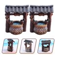 thumbnail image 3 of MasteelfCA 2Pcs Mini Landscape Micro Garden Ornament Simulation Well Adornments Fish Tank Decor, 3 of 8