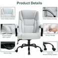thumbnail image 6 of BestOffice Executive Chair with Lumbar Support & Swivel, 500 lb. Capacity, White, 6 of 7