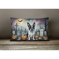 thumbnail image 4 of Carolines Treasures DAC2020PW1216 16 x 12 in. Unisex Boston Terrier Spooky Halloween Fabric Decorative Pillow, 4 of 4