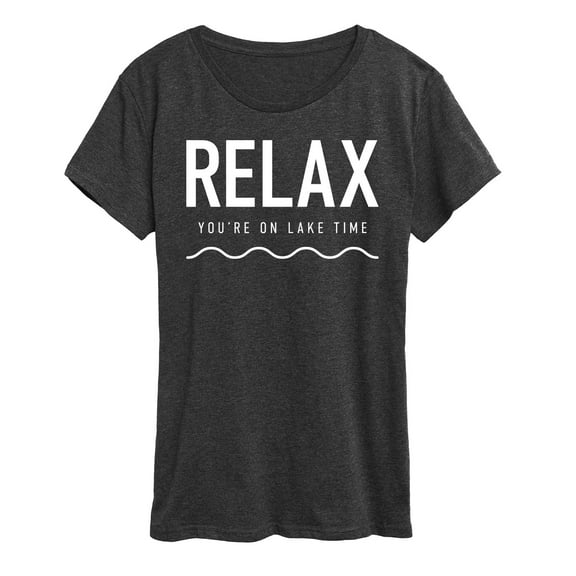 Instant Message - Relax Lake Time - Women's Short Sleeve Graphic T-Shirt