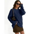 thumbnail image 5 of Women's Oversized Knit Neck Sweater, 5 of 9