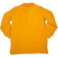 thumbnail image 7 of French Toast School Uniform Unisex Long Sleeve Pique Polo Shirt (Toddlers), 33344 GOLD / 4T, 7 of 7