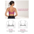 thumbnail image 2 of BALEAF Sweatleaf Adjustable Sports Bras for Women Padded Racerback Yoga Bra High Impact Molded Cup Workout Bra Rose Red L, 2 of 7