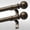 Bronze, variant on UniMall Bronze Curtain Rod, 1 Inch Adjustable Heavy Duty Curtain Rods for Windows 30 to 56 Inch, Decorative Modern Window Treatment Rods, Telescopic Splicing Metal Drapery Pole, Easy Installation