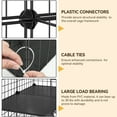 thumbnail image 4 of Uforic 2-Tier Cat Cage,Indoor Pet Cage,DIY Pet Playpen Metal Kennel for 1-2 Cats, Ferrets, Chinchillas, Kittens,Travel and Camping,28"L x 28"W x 28"H,Black, 4 of 5