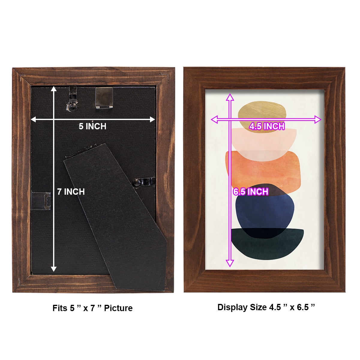 Mod Pods II -Framed Print w/glass-Chestnut