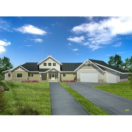 001-3524: Northwest 3 Bed 3 Bath Luxury Home Plan 4139 Sq Ft: Full Blueprints with License to Build by Home Plan Marketplace – Lesuto 001-3524: Northwest 3 Bed 3 Bath Luxury Home Plan 4139 Sq Ft: Full Blueprints with License to Build by Home Plan Marketplace – Lesuto