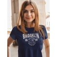 thumbnail image 2 of Brooklyn Retro College T-Shirt Women -Image by Shutterstock, Female 5X-Large, 2 of 4