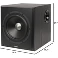 thumbnail image 6 of Restored Edifier S350DB Wireless Bluetooth Speaker System, Bookshelf Speakers Set, 150W RMS Output, Connect with Optical/Coaxial/Bluetooth/Dual RCA (Refurbished), 6 of 7
