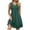 Green, variant on IROINNID Women's V-Neck A-Line Dress Solid Color Comfortable Loose Home Night Knee-Length Dress