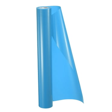 Uxcell HTV Heat Transfer Vinyl 11.8" x 5ft Roll PVC Light Blue Iron on Vinyl for All Cutter Machine, Easy to Cut & Weed