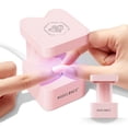 thumbnail image 1 of Lámpara de uñas UV Modelones Mini para uñas de gel portátil USB rosa, 1 of 6