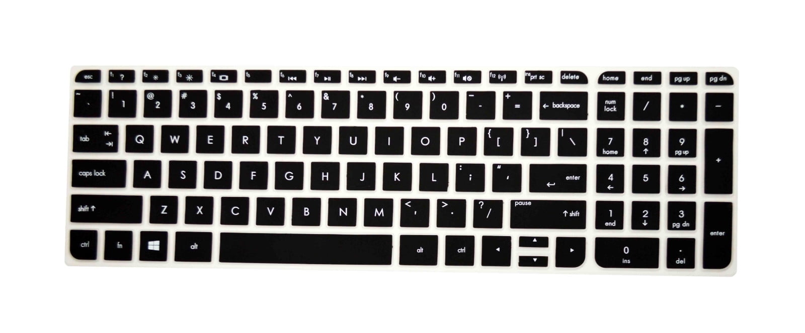 Sharplace Waterproof Soft Silicone Keyboard Cover Skin for HP Pavilion 15 Laptop #6